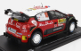 Edicola Citroen C3 Wrc Abu Dhabi N 10 Winner Rally Catalunya Costa Daurada 2018 Sebastian Loeb - Daniel Elena 1:24 Černá Červená Bílá
