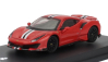 Edicola Ferrari 488 Pista 2018 - Con Vetrina - With Showcase 1:64 Rosso Corsa 322 - Červená