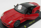 Edicola Ferrari 599 Gto 2010 - Con Vetrina - With Showcase 1:24 Červená Černá