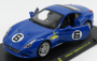 Edicola Ferrari California T N 6 1971 - Inspired By The 512m - Con Vetrina - With Showcase 1:24 Blue
