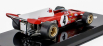 Edicola Ferrari F1  312 B2 N 4 Season 1972 Jacky Ickx - Con Vetrina - With Showcase 1:24 Červená Bílá