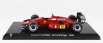 Edicola Ferrari F1  87/88c N 28 Season 1988 Gerard Berger - Con Vetrina - With Showcase 1:24 Červená Černá