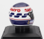 Edicola Helmet F1  Casco - Minardi M189 N 24 Season 1989 Luis Perez Sala 1:5 Bílá Modrá Žlutá