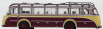Edicola Henschel Hs100n Autobus 1953 - Damage Display Box 1:72 Bordeaux Cream