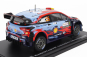 Edicola Hyundai I20 Wrc N 6 Winner Rally Sardinia Italy 2019 Dani Sordo - Carlos Del Bario 1:24 Světle Modrá Červená Černá