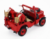 Edicola Jeep Hotchkiss Rouvray Sainte Croix Fire Engine 1945 1:43 Red