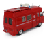 Edicola Peugeot J7 Van Fire Engine Service Departemental De Protection Contre L'incendie Puy De Dome 1969 1:43 Red