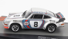 Edicola Porsche 911 Carrera 2.8 Rsr Coupe Team Martini Racing N 8 Winner Targa Florio 1973 Herbert Muller - Gijs Van Ennep 1:43 Stříbrná Červená Modrá