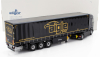 Eligor DAF Xg Truck Cassonato Remorque Tautliner Aigle Group 2022 1:43 Černá Žlutá