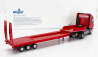 Eligor Iveco fiat Stralis 480xp Truck Rimorchio Pianale Trasporto Mezzi Movimento Terra Vigili Del Fuoco 2016 1:43 Red