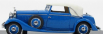 Esval model Hispano suiza J12 Drophead Convertible Three-position Closed By Fernandez & Darrin 1934 1:43 Modrá Bílá