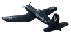 RC letadlo F4U Corsair - ARF (modrá, el. zatahovací podvozek)