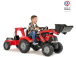 FALK - Šlapací traktor Case IH Puma 240CVX s nakladačem, rypadlem a vlečkou