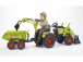 FALK - Šlapací traktor Claas Axos s nakladačem, rypadlem a vlečkou