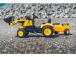 FALK - Šlapací traktor Komatsu Pedal backhoe s vlečkou a nakladačem