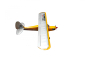 RC letadlo Funky Cub 1,8m, žlutá