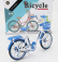 Golden wheel models Bicicletta Lady Classic Bicycle 1:10 Modrá Bílá