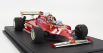Gp-replicas Ferrari F1  126ck N 27 Winner Monaco Gp (with Pilot Figure) 1981 G.villeneuve - Con Vetrina - With Showcase 1:18 Red