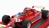 Gp-replicas Ferrari F1  126cx Comprex Turbo N 27 Usa Ovest Long Beach Gp (with Pilot Figure) 1981 G.villeneuve - Con Vetrina - With Showcase 1:18 Red