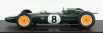 Gp-replicas Lotus F1 Climax 25 N 8 World Champion Winner Italy Gp 1963 Jim Clark - Con Vetrina - With Showcase 1:18 Zelená Žlutá
