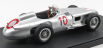 Gp-replicas Mercedes benz F1  W196 N 10 Winner Belgium Gp Juan Manuel Fangio 1955 World Champion 1:18 Silver