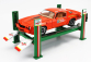 Greenlight Accessories Turtle Wax Čtyřsloupový zvedák 1:18, zelená