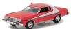 Greenlight Ford usa Gran Torino Coupe Dirty Version 1976 - Starsky & Hutch 1:64 Červená Bílá