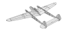 Házedlo Lightning P-38