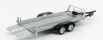 Hongwell Accessories Carrello Trasporto Auto 2-assi - Car Transporter Trailer 1:43 Stříbrná Černá