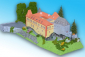 Hrad Kámen u Pacova - papírový model 1:250