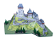 Hrad Karlštejn - papírový model 1:350