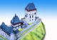 Hrad Karlštejn - papírový model 1:350