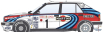 Italeri Lancia Delta Hf Integrale Martini 16v N 1 + Delta Hf Integrale 16v Martini N 7 1:12
