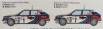 Italeri Lancia Delta Hf Integrale Martini 16v N 1 + Delta Hf Integrale 16v Martini N 7 1:24