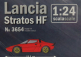 Italeri Lancia Stratos Hf Alitalia N 1 Winner Rally Montecarlo 1977 1:24