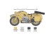 Italeri Zündapp KS 750 se sajdkárou (1:9)