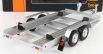 Ixo-models Accessories Carrello Trasporto Auto - Car Transporter Trailer Silver Wheels - Car Not Included 1:18 Stříbrná Černá