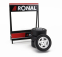 Ixo-models Accessories Kovový stojan se čtyřmi pneu Ronal 1:18, černá