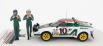 Ixo-models Lancia Stratos Hf Team Alitalia (night Version) N 10 Winner Rally Montecarlo 1976 With Figure Sandro Munari - Silvio Maiga 1:43 Bílá Zelená Červená
