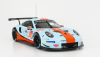 Ixo-models Porsche 911 991 Rsr 4.0l Team Gulf Racing N 86 24h Le Mans 2018 Michael Wainwright - Ben Barker - Alex Davison 1:18 Světle Modrá Oranžová
