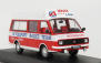 Ixo-models RAF 2203 Minibus Team Rally Lada Service Assistance 1984 1:43 Červená Bílá