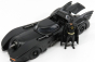 Jada Batman Batmobile Movie 1989 With Batman Figure 1:24 Matt Black