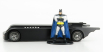 Jada Batman Batmobile The Animated Series With Batman Figure 1992 1:32 Matt Black