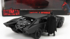 Jada Batman Batmobile With Figure 2022 - The Batman Movie 1:24 Matt Black