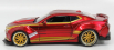Jada Chevrolet Camaro Coupe With Iron Man Figure 2016 1:24 Červené Zlato