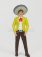 Jada Chevrolet Chevy Pick-up Tapatio 1953 With Charro Figure 1:24 Bílá Červená