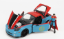 Jada Chevrolet Corvette Z06 2015 With Doctor Strange Figure 1:24 Modrá Červená
