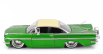 Jada Chevrolet Impala Custom Street Low 1959 1:24 Zelený Krém