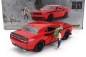 Jada Dodge Challenger With Walking Dead Glenn Figure 2015 1:24 Červená Černá