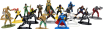 Jada Figures Set 18 X G.i.joe Figures Nano Metalfigs 1:32 Různé